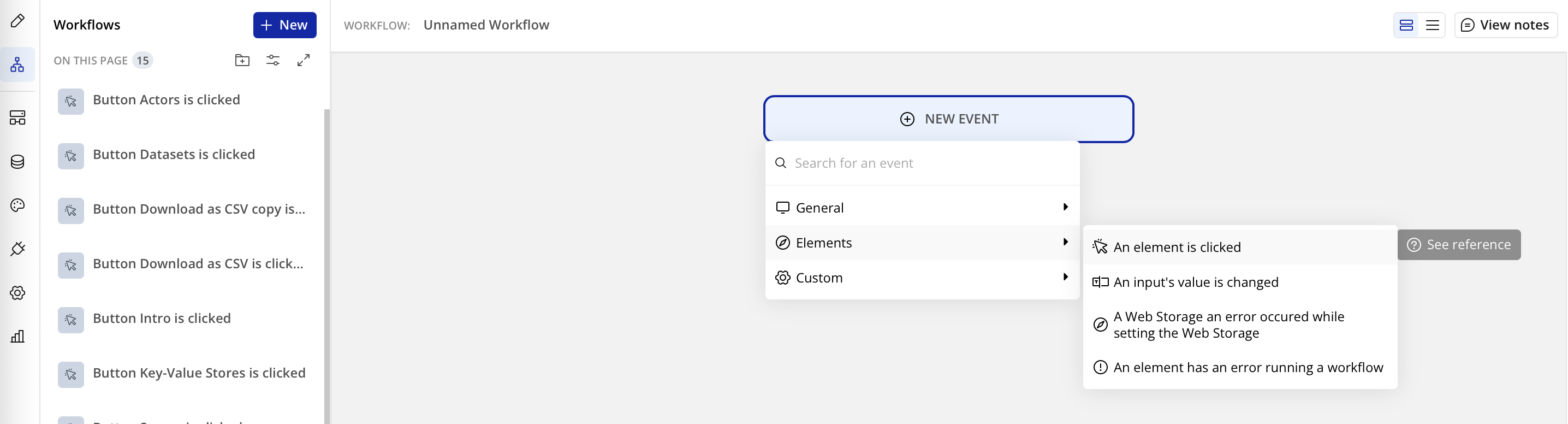 Create workflow