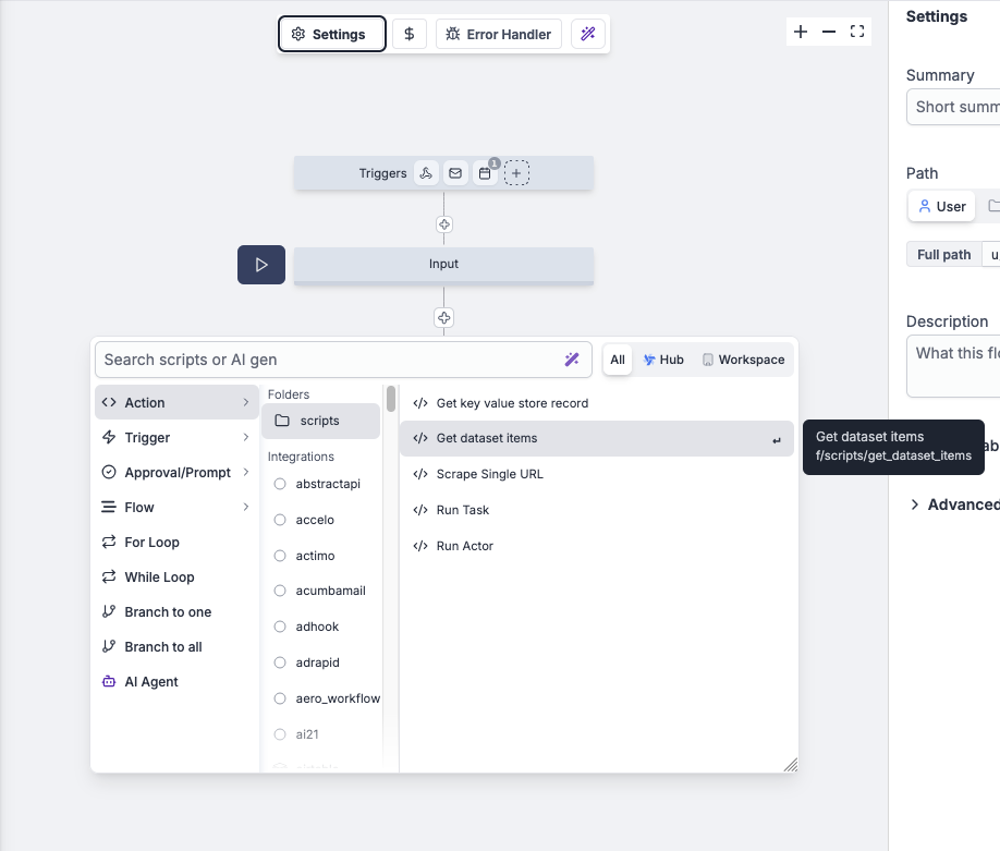 Apify Flow